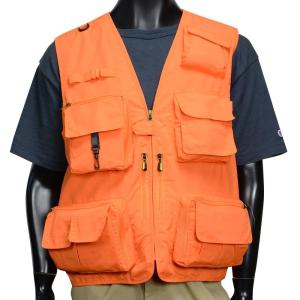 FLYGO ハンティングベスト 狩猟 ブレイズオレンジ チョッキ [ XSサイズ