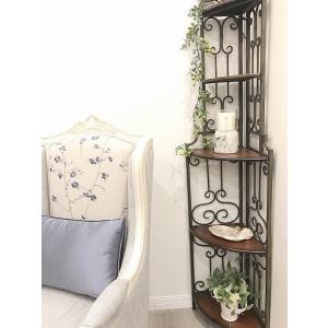 4段 アイアンラック シェルフ ホワイト アイアンシェルフ 飾り棚