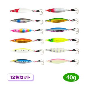 オルルド釣具 メタルジグ ジグスプーン 30g 12色セット ぶっ飛ぶジグ