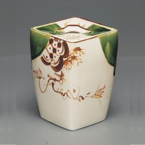 茶道具 水指 水差し 黄瀬戸焼又は志野焼又は織部焼 加藤五陶作 茶道