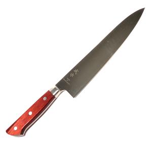 包丁 日本橋木屋 梅治作 鎌型 三徳包丁(洋) 鍔付 180mm : 刃物の木屋