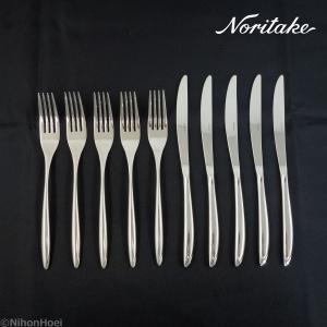 ノリタケ 送料無料 ◇ デザートナイフ 215mm フォーク 190mm 各5本