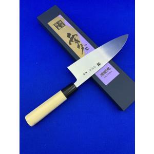 源昭忠 青ニ鋼 三徳包丁 165mm 本刃付け 右利き 左利き 両利き 福本作