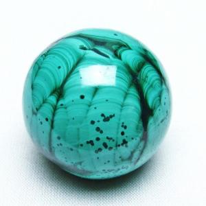 マラカイト 丸玉 スフィア 30mm 送料無料 一点物 141-3528 : 天然石