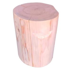 4脚セット) 特選国産ひのき 丸太椅子 (取手付) 直径約35cm前後 高さ約