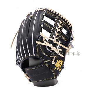 あすつく 和牛JB 硬式用 JB-006S 内野手用 ブラック タン紐 硬式