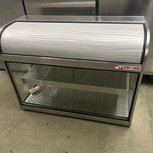 テンポスオリジナル 業務用/新品 前後ガラス引戸ホットショーケース