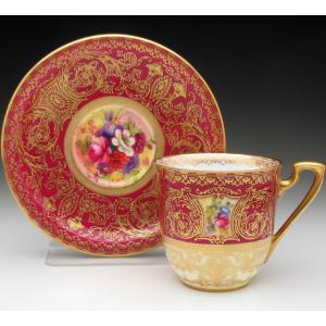 マイセン 野菜絵 プレート 25cm アンティーク 19世紀 一級品