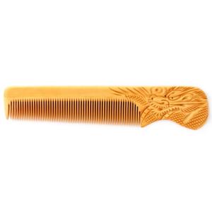 キレイ】かわいい桜（さくら）4寸5分 彫解櫛 つげ櫛 高級国産 さつま