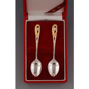 銀製カトラリー「鶴亀」スプーンセット : 銀食器・銀製器の老舗上田