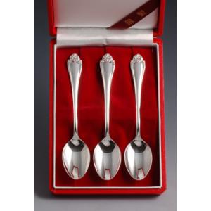 本七宝・誕生花スプーン2本入り・銀製品・銀食器 : 銀食器・銀製器の