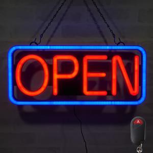 ネオン サイン 『OPEN 』 ブルーホワイト NEON SIGNネオン管