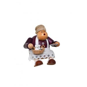 煙だし人形 パン屋さん（お香台）ドイツ伝統の木製品 コーン型のお香用