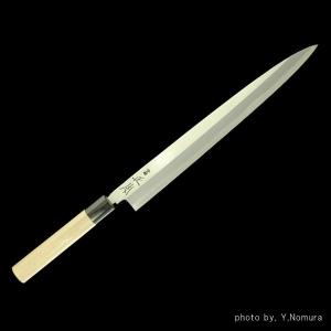 正本総本店 MASAMOTO本霞・玉白鋼 切付庖刀 （片刃）包丁 300mm KS1730