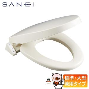 SANEI 前丸暖房便座 ホワイト [便座 トイレ 交換 リフォーム 簡単取付
