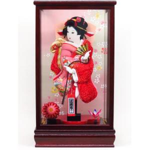 羽子板ケース （外寸表示） 人形ケース ガラスケース 戸付タイプ 押絵