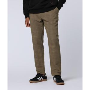 MARK&LONA（マークアンドロナ） パンツ グレー×白 チェック カラー