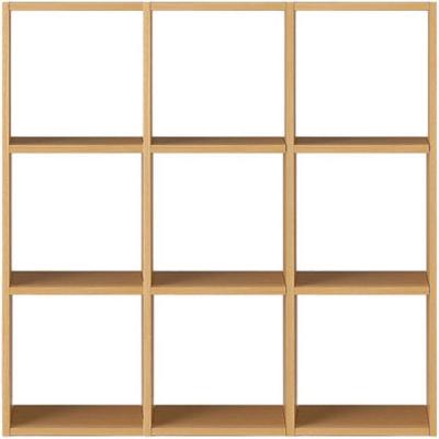 LOHACO - 無印良品 スタッキングシェルフセット 3段×3列 オーク材 幅