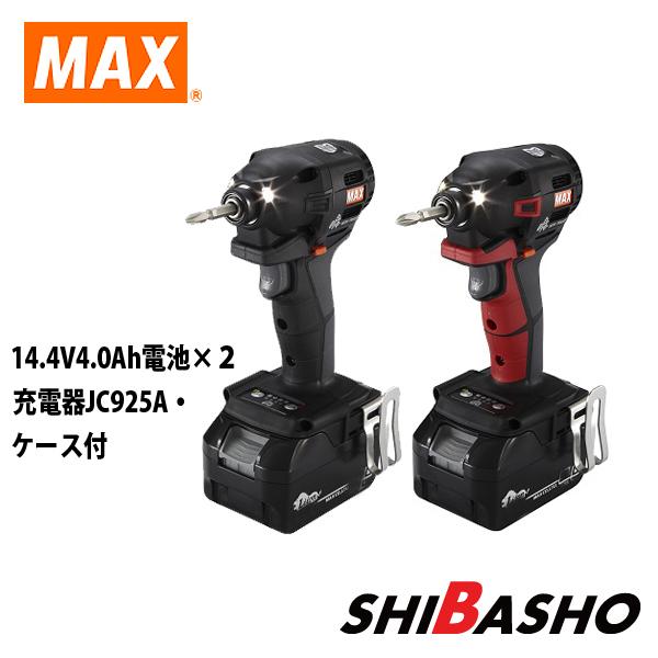 マックス（MAX） 充電式インパクトドライバ PJ-ID153 R赤 K黒 -B2C