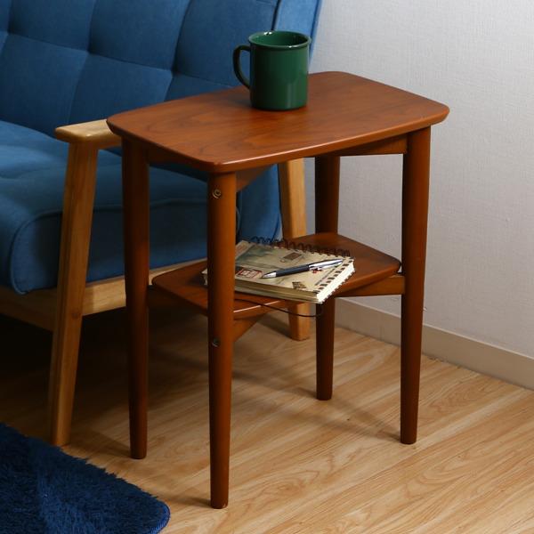 不二貿易（Fuji Boeki） サイドテーブル 高さ53cm 木製 テーブル