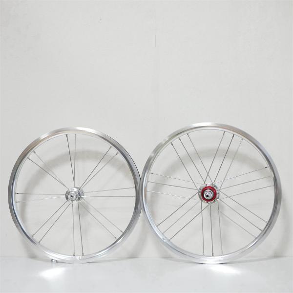 176G3S」BROMPTON 外装 2-7速用 シルバー色 超軽量910グラム ホイール