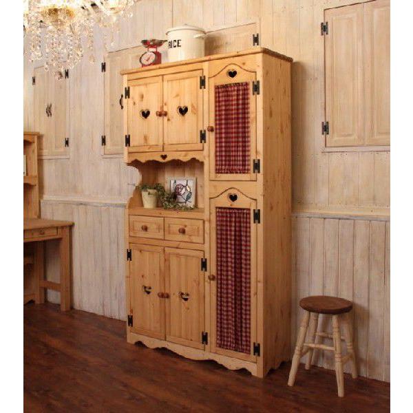 カントリー調 キャビネット カントリー家具 食器棚 カップボード