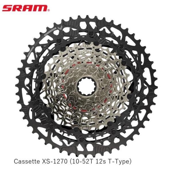 SRAM スラム Cassette XS-1270 (10-52T 12s T-Type) 自転車