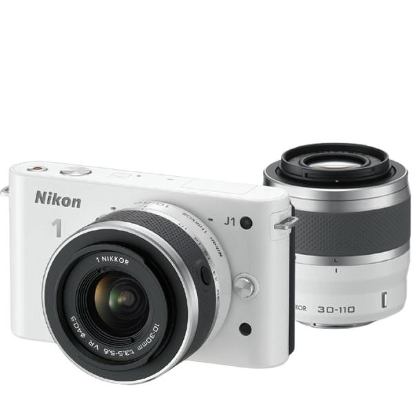 Nikon 1 J ニコン J1 ダブルズームキット ホワイト ミラーレス カメラ