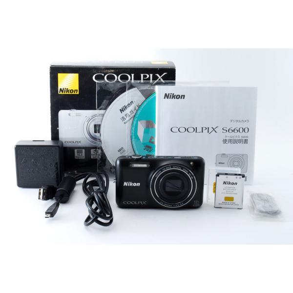 COOLPIX S Nikon ニコン S6600 ブラック Wi-Fi 自撮り : ちゃんてぃっ