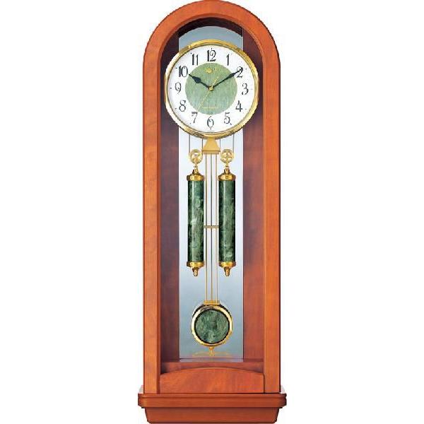 振り子時計 報時 VIVANT V-M20N リズム時計 4MN421JB06 電波振り子時計