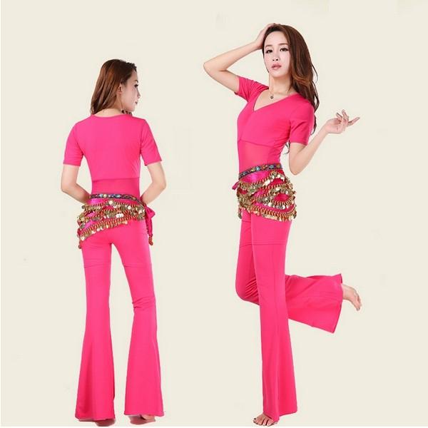 ベリーダンス衣装 セット トップス スカート パンツ レッスン着 練習着