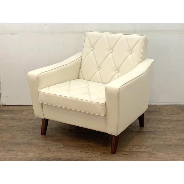 カリモク60 ロビーチェア1シーター スタンダードアイボリー 1Pソファ