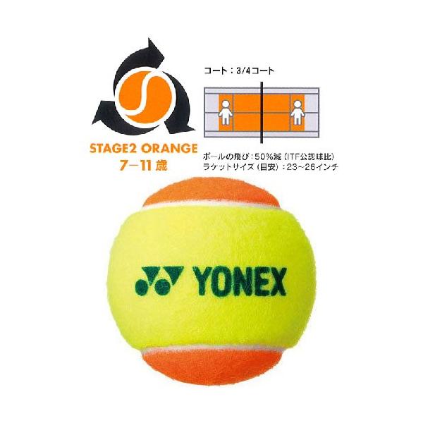 YONEX（ヨネックス） バラ売り1球 オレンジボール マッスルパワー
