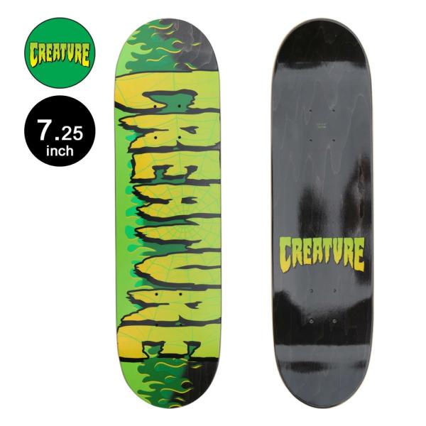 CREATURE（クリーチャー） スケボー デッキ 7.25 FIRE WEB TEAM DECK