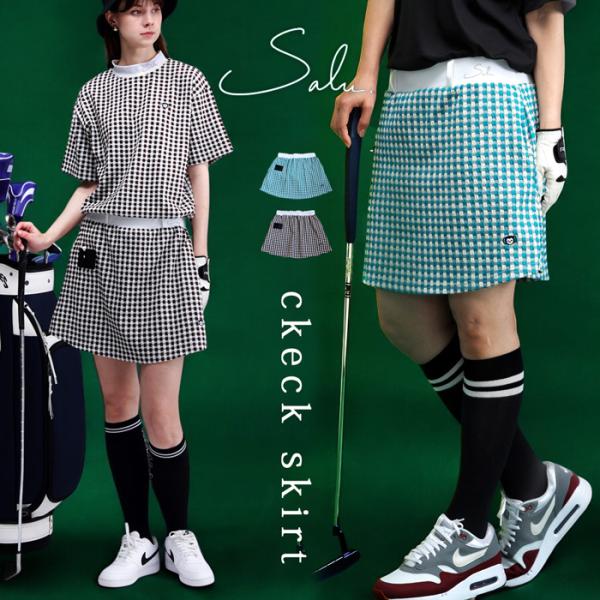 定価23100円】DEVERAUX GOLF チェッカー スカート サイズS 定価23100円