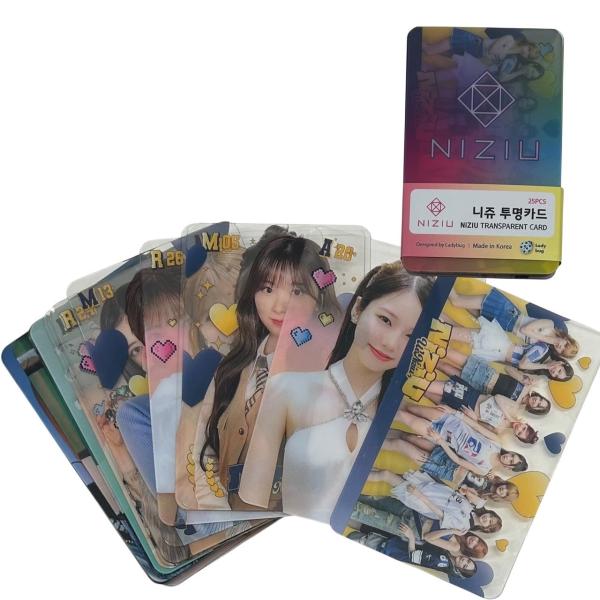 NiziU ニジュー 透明 トレカ カード 25P 韓流 グッズ gi041-0