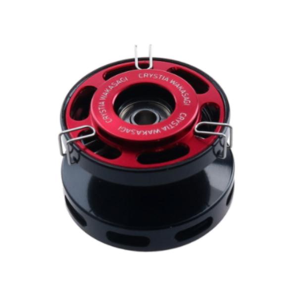 ダイワ クリスティアワカサギ アルミスプールAIR レッド/ブラック [4