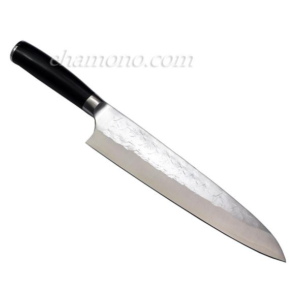 佐治武士作『SRS13 粉末ハイス鋼 牛刀240』黒合板ハンドル : ehamono