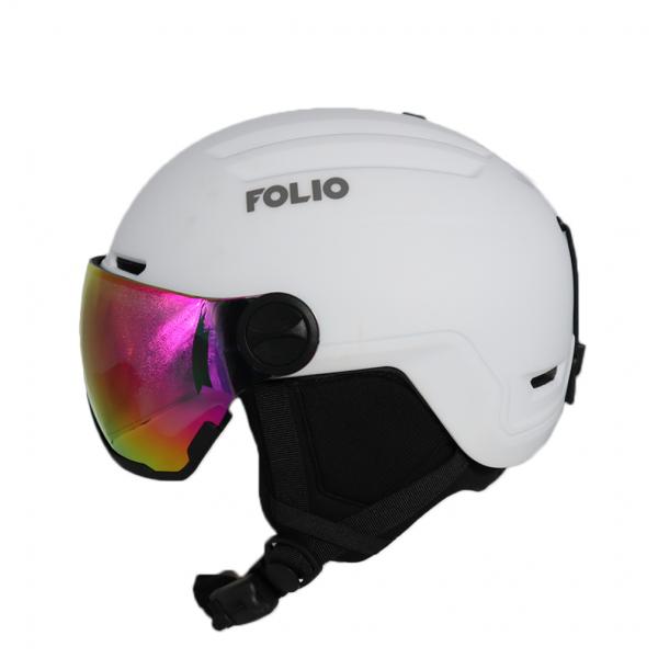 FOLIO フォリオ スキー/スノーボード ヘルメット FO YL195V_バイザー付