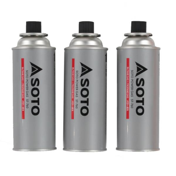 SOTO ソト パワーガス3本パック (ST-7601) キャンプ 燃料/電池