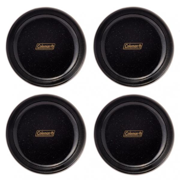 Coleman（コールマン） エナメルディーププレート ブラック 4枚セット