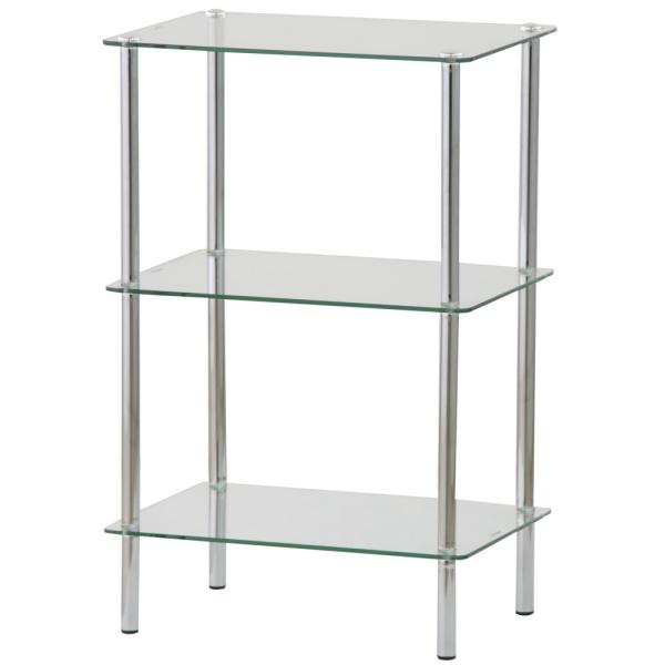 ガラスラック 四角タイプ クリア 送料無料(北海道・沖縄・離島を除く