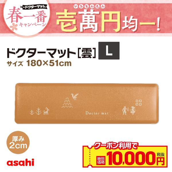 アサヒ軽金属 ドクターマット雲 Lサイズ マット キッチンマット 拭ける