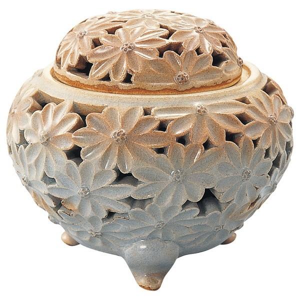 12-15 萩焼 菊紋透かし彫香炉 : XPRICE Yahoo!店 - 通販 - Yahoo