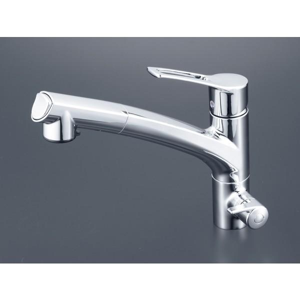 KVK ビルトイン浄水器用シングルシャワー付混合栓 KM5061NSCCK (水栓