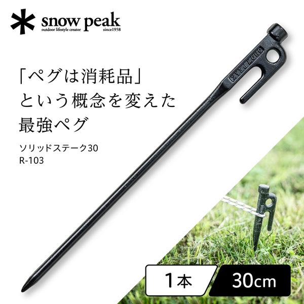 snow peak（スノーピーク） ペグ R-103 ソリッドステーク30 snow peak