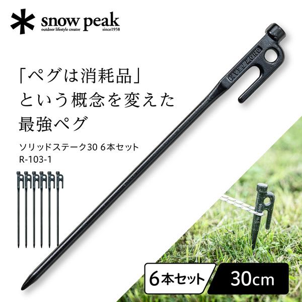 snow peak（スノーピーク） ソリッドステーク 30 6本セット ペグ 30cm