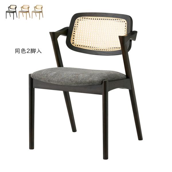 ダイニングチェア 同色2脚入 DC-120A-F 幅505x奥行535x高さ720mm 桜屋