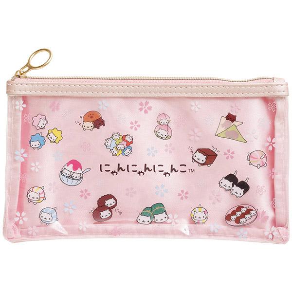San-X（サンエックス） にゃんにゃんにゃんこ クリアペンポーチ
