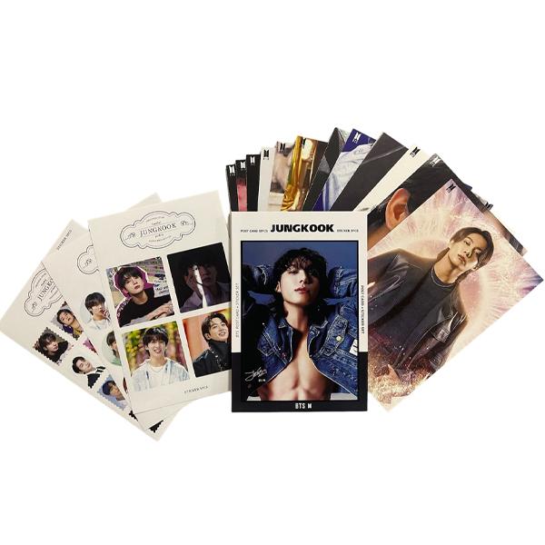ジョングク BTS JUNGKOOK ポストカード12P ステッカー3P ポストカード
